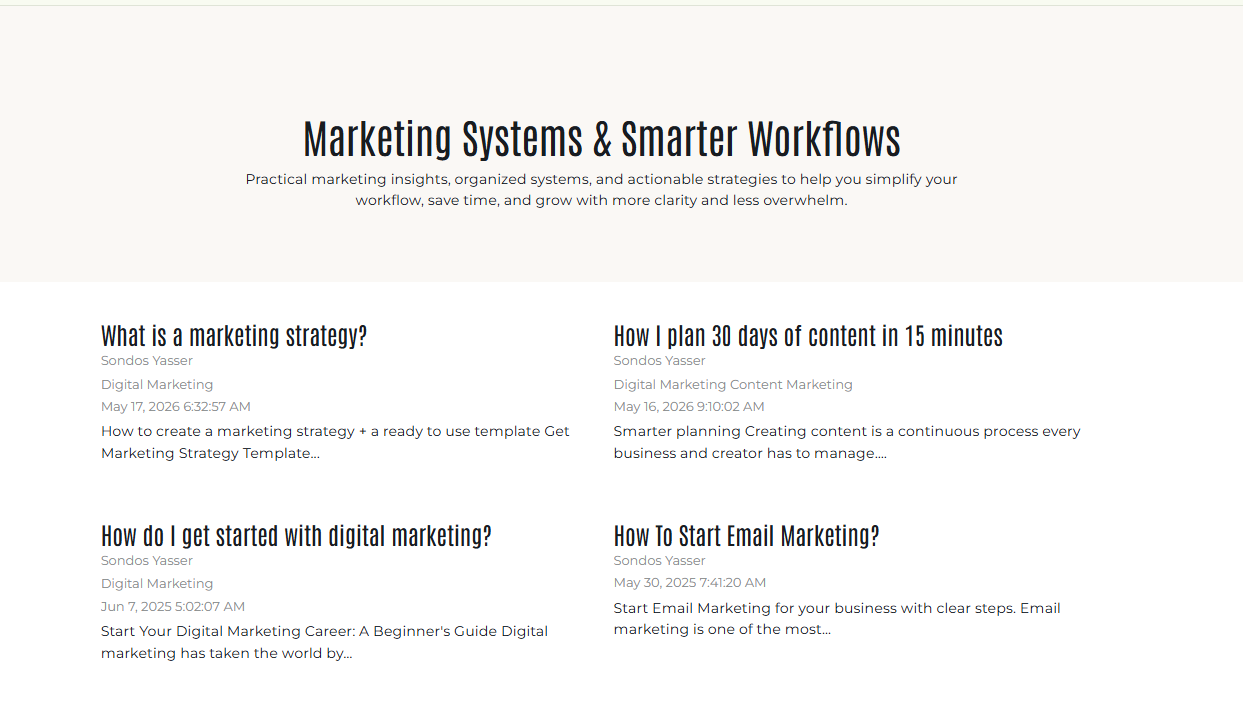 Question based blogs