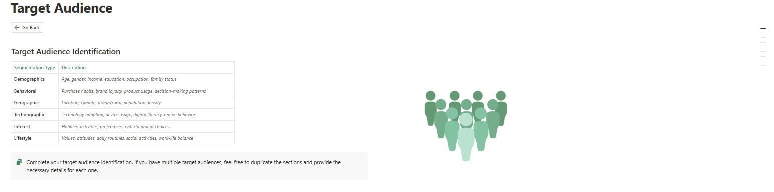 TARGET AUDIENCE TEMPLATE