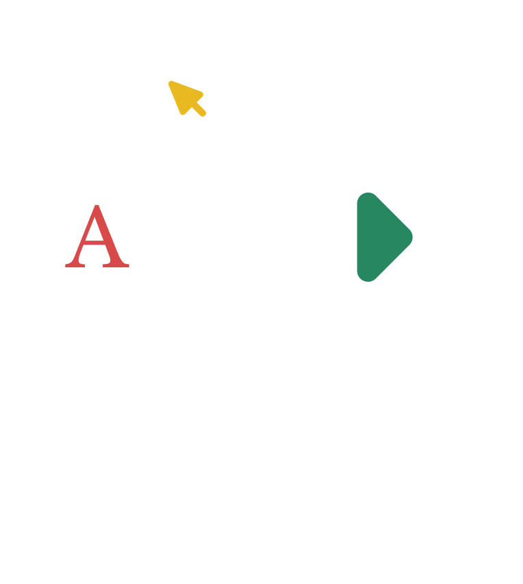 Interface placeholders with people avatars on top